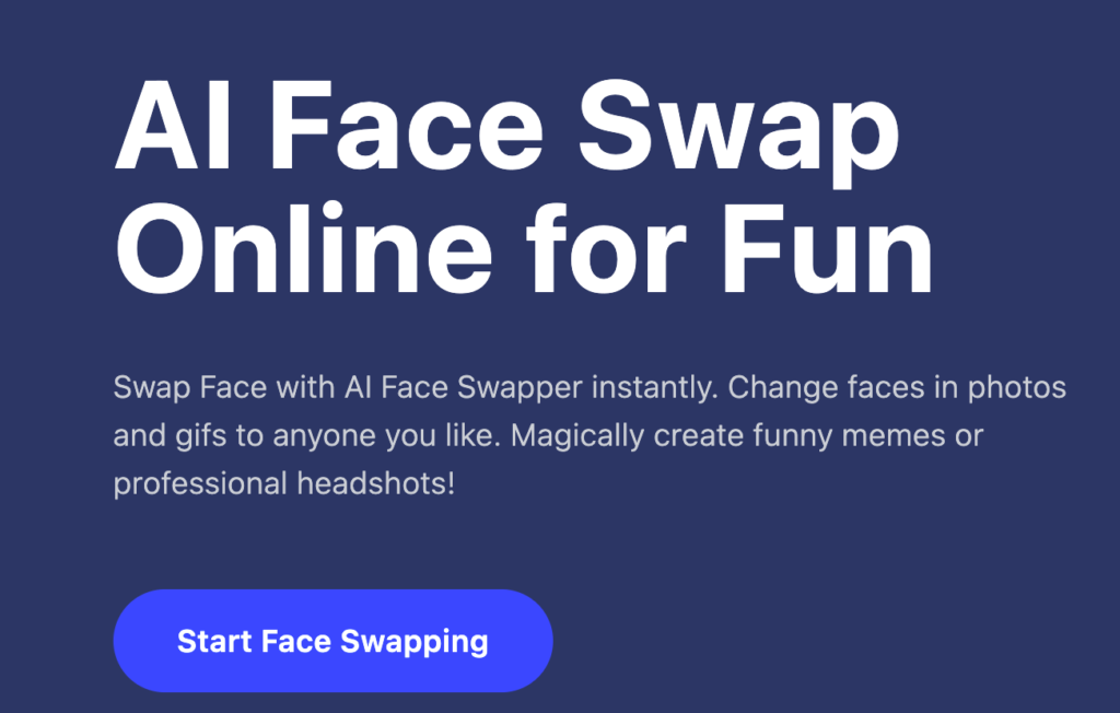 faceswapper ai homepage